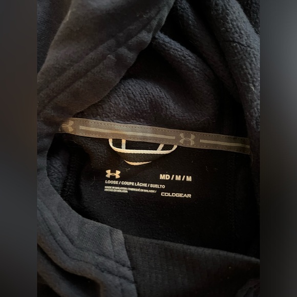 Men’s Black and Navy Jefferson Tennis Underarmor Hoodie Size M - Picture 4 of 4